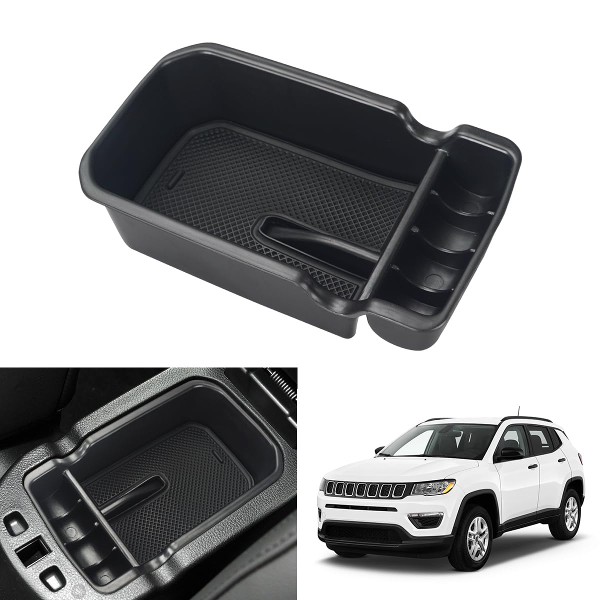 KOLOME Mittelkonsole Aufbewahrungsbox Kompatibel für Compass 2017-2020 Armlehne Organizer Tray Mittelkonsole Handschuhfach Organizer Aufbewahrungsbox Innenr Zubehör KOLOME Mittelkonsole Aufbewahrungsbox Kompatibel für Compass 2017-2020 Armlehne Organizer Tray Mittelkonsole Handschuhfach Organizer Aufbewahrungsbox Innenr Zubehör von KOLOME