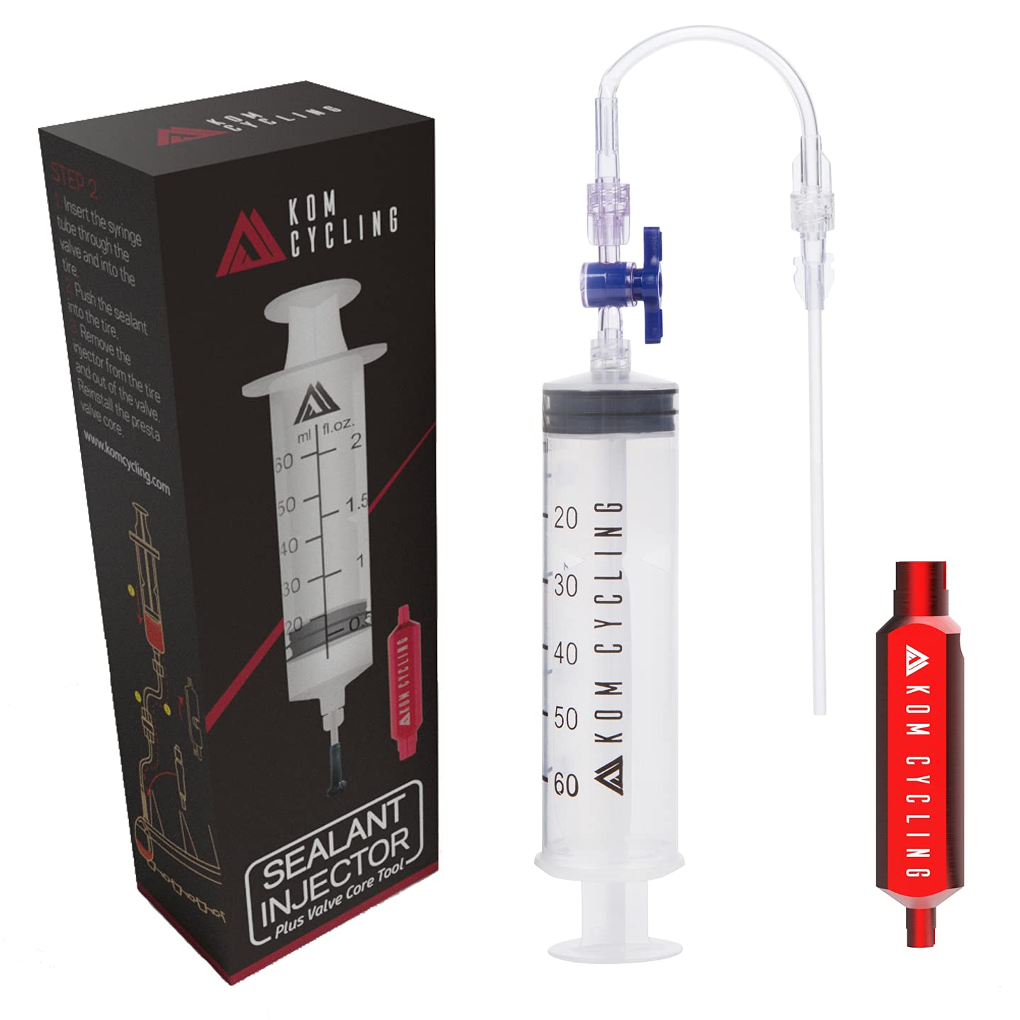 KOM Cycling Tubeless Tire Injector with Aluminum KOM Cycling Tubeless Tire Injector with Aluminum von KOM Cycling