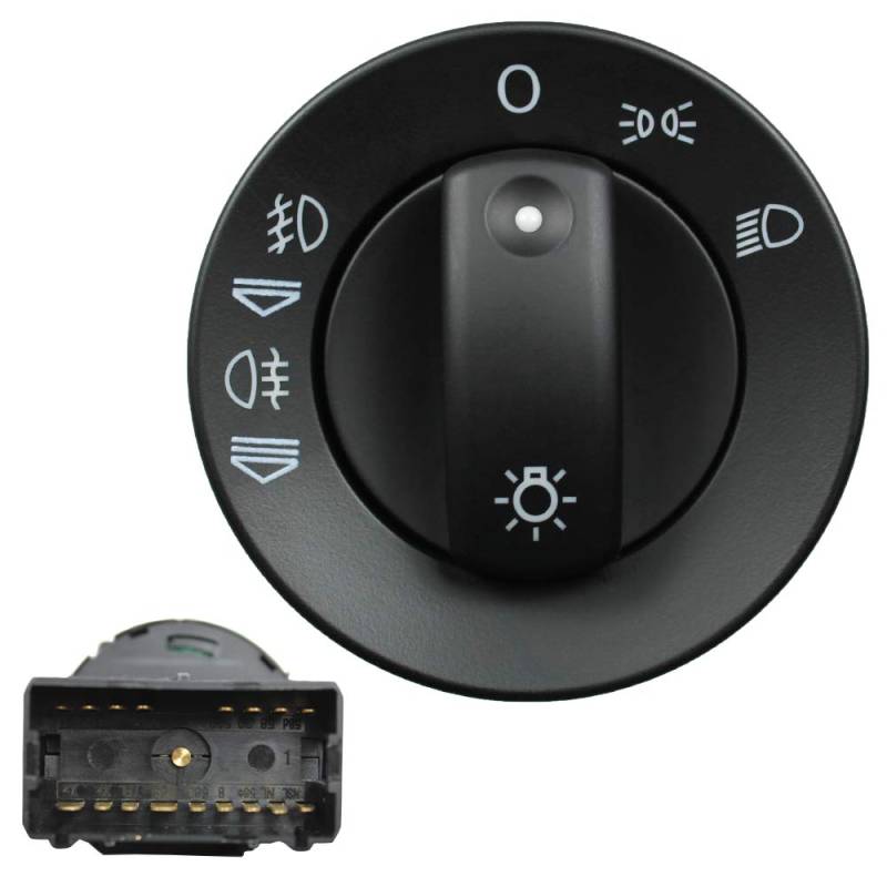 Auto Lichtschalter Scheinwerferschalter NUR 8E0941531A mit FIS NEU UNBEDINGT DIE OE NUMMER ABGLEICHEN! von KONIKON