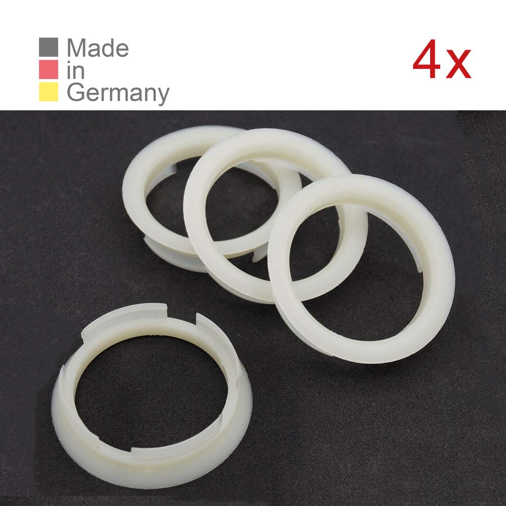 KONIKON 4X Zentrierringe 63,4 x 56,10 mm Transparent Felgen Ringe Radnaben Zentrierring Adapterring Ring Felgenring Distanzring Made in Germany von KONIKON