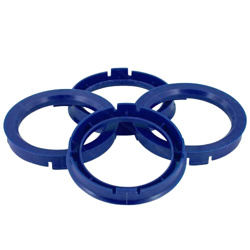 KONIKON 4X Zentrierringe 66,6 x 57,1 mm Blau Felgen Ringe Radnaben Zentrierring Adapterring Ring Felgenring Distanzring Made in Germany von KONIKON