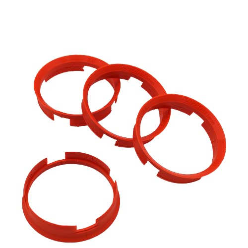KONIKON 4X Zentrierringe 72,6 x 67,1 mm Orange Felgen Ringe Radnaben Zentrierring Adapterring Ring Felgenring Distanzring Made in Germany von KONIKON