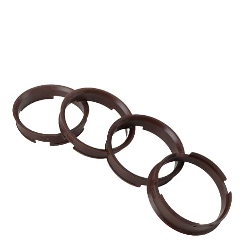 KONIKON 4X Zentrierringe 72,60 x 66,60 mm Braun Felgen Ringe Radnaben Zentrierring Adapterring Ring Felgenring Distanzring Made in Germany von KONIKON