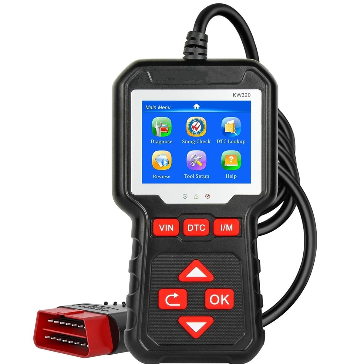 KONNWEI KW320 OBD2 Scanner, Batteriesystemanalysator, Live-Daten, professioneller Auto-Scanner, Fehlercodeleser für Auto, Motorrad und LKW, universeller Auto-Motor-Fehlercode-Leser KONNWEI KW320 OBD2 Scanner, Batteriesystemanalysator, Live-Daten, professioneller Auto-Scanner, Fehlercodeleser für Auto, Motorrad und LKW, universeller Auto-Motor-Fehlercode-Leser von KONNWEI