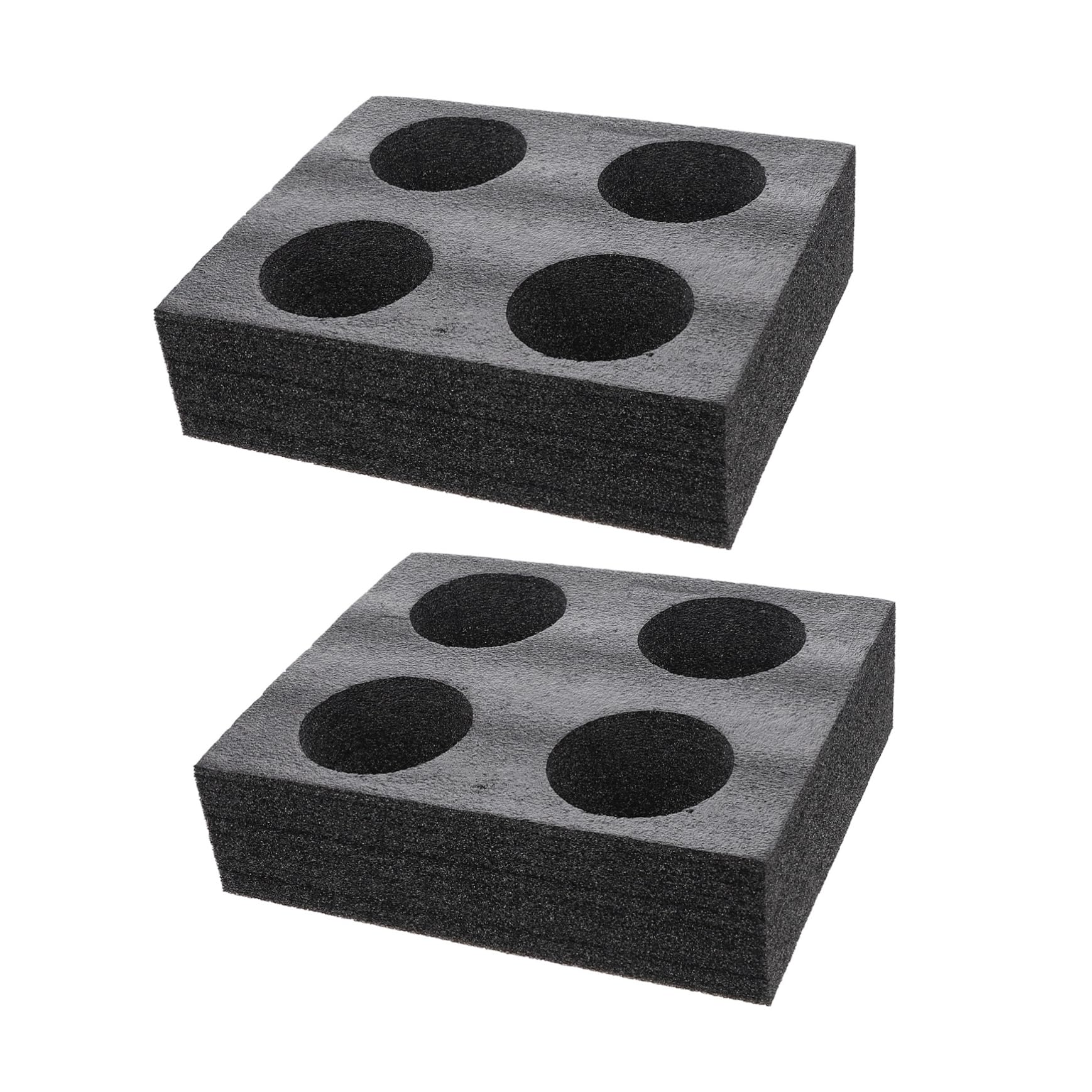 KONTONTY Tassentabletts Mit 4 Löchern Robuster Getränketräger Schwarz Für Kalte Getränke Tee Zum Mitnehmen Büro Schule Picknick KONTONTY Tassentabletts Mit 4 Löchern Robuster Getränketräger Schwarz Für Kalte Getränke Tee Zum Mitnehmen Büro Schule Picknick von KONTONTY