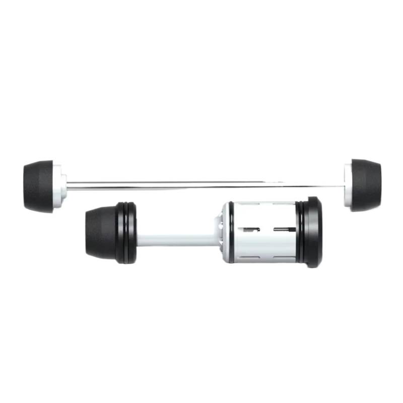 KOPQTEC Anti Crash Rahmen Sliders Für R1250RS 2019-2023 Für R1250R Exclusive 2019-2023 Motorrad Vorne Hinterachse Gabel Crash Sliders Rad Schutz Zubehör(Front and Rear) von KOPQTEC
