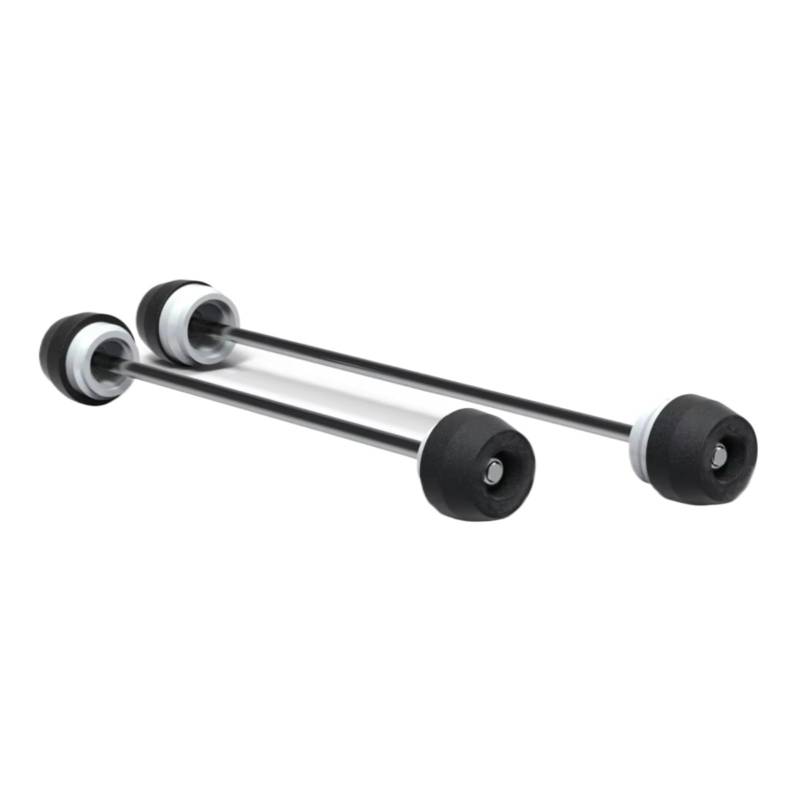 KOPQTEC Anti Crash Rahmen Sliders Kompatibel Mit Yamaha Für MT-03 2023 2024 Für YZF-R3 2023 2024 Motorrad Vorne Hinterachse Gabel Crash Sliders Radschutzvorrichtungen von KOPQTEC