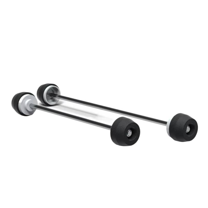 KOPQTEC Anti Crash Rahmen Sliders Kompatibel Mit Yamaha Für R6 2017 2018 2019 2020 2021 2022 2023 Motorrad Vorne Hinterradnabe Radachse Gabel Crash Sliders Schutz(Front and Rear) von KOPQTEC