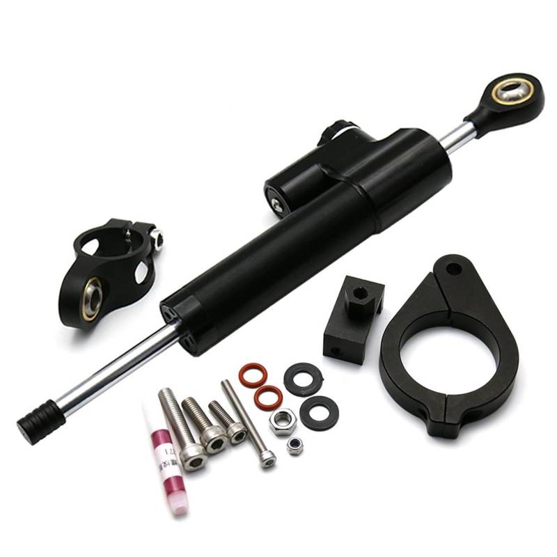 KOPQTEC Lenkstabilisator Motorräder Kompatibel Mit F800GS 2008-2017 Motorrad Einstellbare Dämpfung Halterung Highway Balance Lenkung Stabilisieren Dämpfer Kit Motorrad Zubehör(C) von KOPQTEC