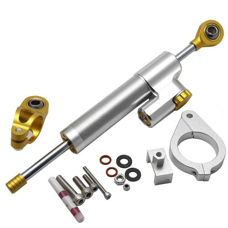 KOPQTEC Lenkstabilisator Motorräder Kompatibel Mit F800GS 2008-2017 Motorrad Einstellbare Dämpfung Halterung Highway Balance Lenkung Stabilisieren Dämpfer Kit Motorrad Zubehör(I) von KOPQTEC