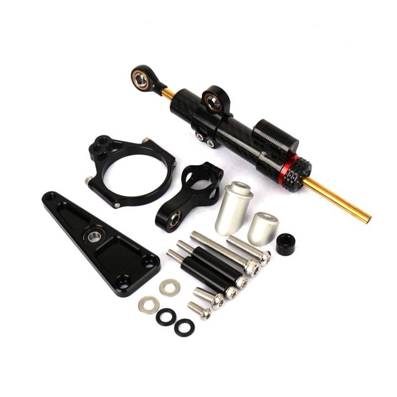 KOPQTEC Lenkstabilisator Motorräder Kompatibel Mit NSS750 2021 2022 2023 Motorrad-Lenkungsdämpfer Motorrad-Lenkungsdämpfer Stoßdämpfer Motorrad-Absorber-Stabilisator(Black,B) von KOPQTEC