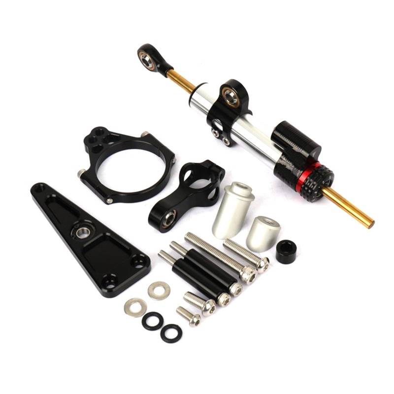 KOPQTEC Lenkstabilisator Motorräder Kompatibel Mit NSS750 2021 2022 2023 Motorrad-Lenkungsdämpfer Motorrad-Lenkungsdämpfer Stoßdämpfer Motorrad-Absorber-Stabilisator(Black,C) von KOPQTEC