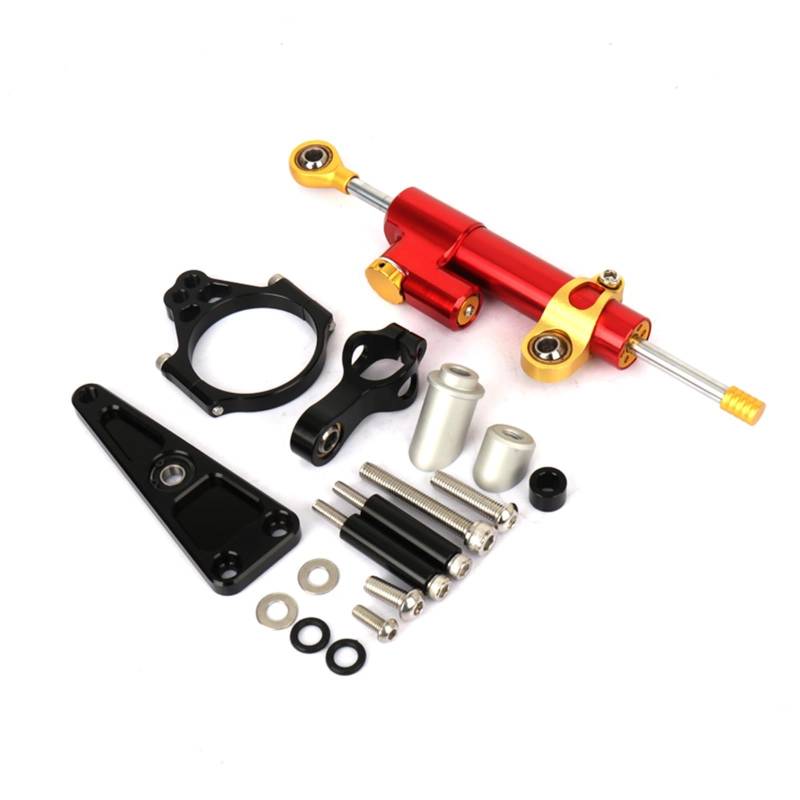 KOPQTEC Lenkstabilisator Motorräder Kompatibel Mit NSS750 2021 2022 2023 Motorrad-Lenkungsdämpfer Motorrad-Lenkungsdämpfer Stoßdämpfer Motorrad-Absorber-Stabilisator(Black,E) von KOPQTEC