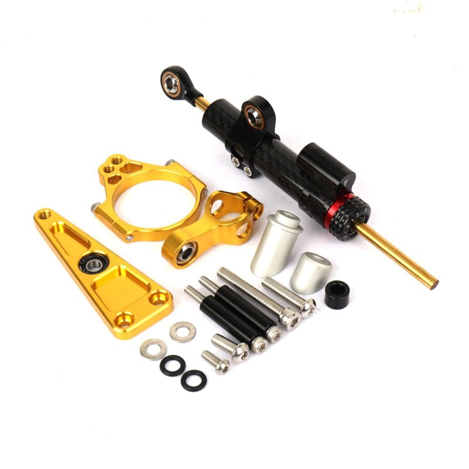 KOPQTEC Lenkstabilisator Motorräder Kompatibel Mit NSS750 2021 2022 2023 Motorrad-Lenkungsdämpfer Motorrad-Lenkungsdämpfer Stoßdämpfer Motorrad-Absorber-Stabilisator(Yellow,B) von KOPQTEC