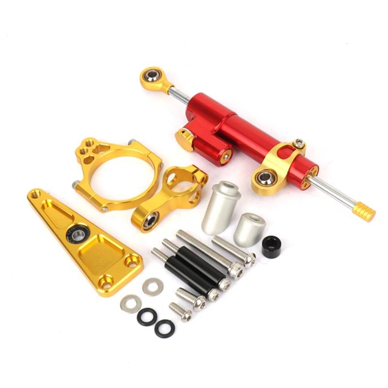 KOPQTEC Lenkstabilisator Motorräder Kompatibel Mit NSS750 2021 2022 2023 Motorrad-Lenkungsdämpfer Motorrad-Lenkungsdämpfer Stoßdämpfer Motorrad-Absorber-Stabilisator(Yellow,E) von KOPQTEC