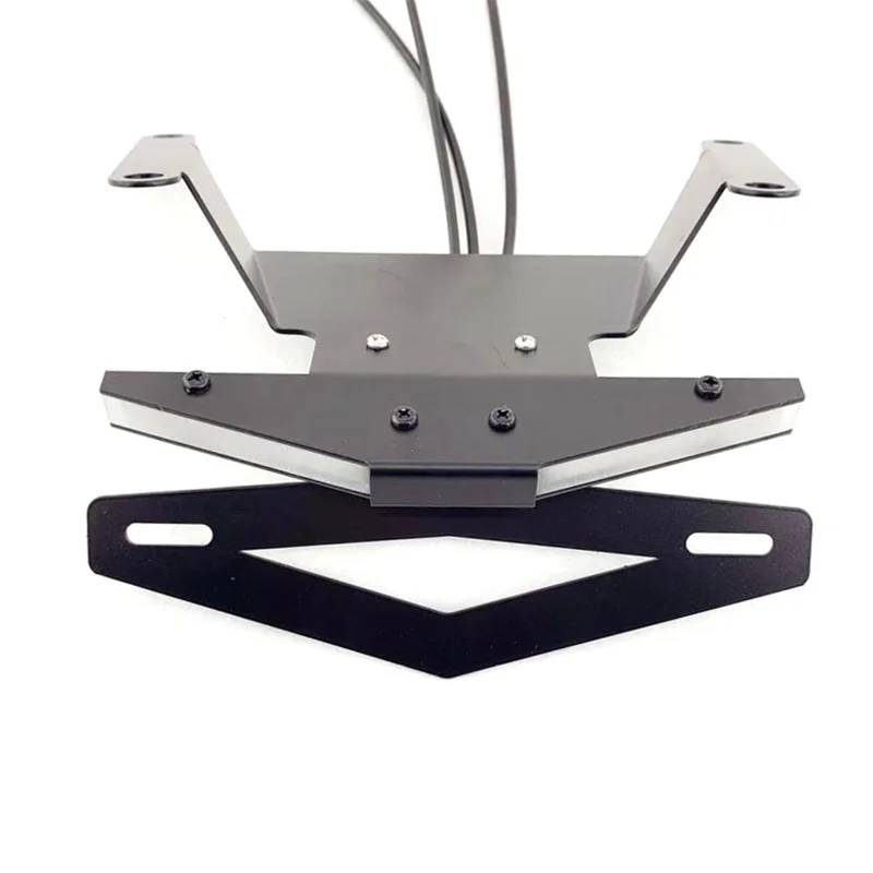 KOPQTEC Motorrad Kennzeichenhalter Für CB650R Für CBR650R 2019 2020 2021 2022 2023 Motorrad Faltbare Rücklicht Brems Blinker Integrierte Kennzeichenhalterung von KOPQTEC