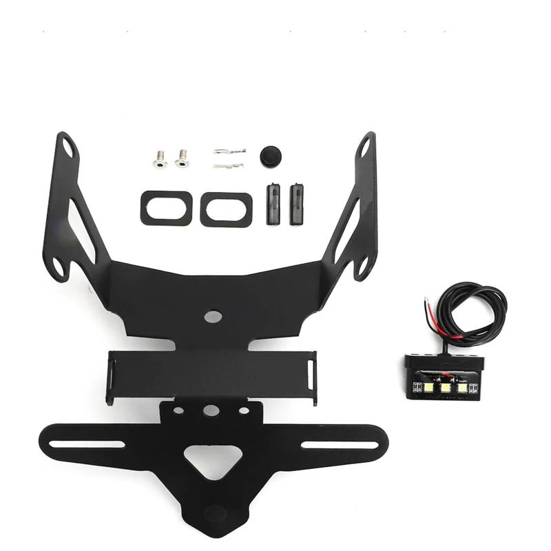 KOPQTEC Motorrad Kennzeichenhalter Für CB650R Für CBR650R 2019 2020 2021 2022 2023 Motorrad-Kennzeichenhalterung Nummernregistrierungshalter Rücklichthalterung Zubehör(2021-2023) von KOPQTEC