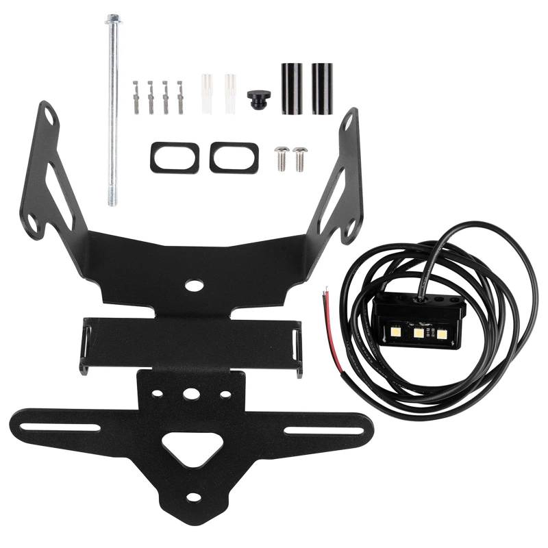 KOPQTEC Motorrad Kennzeichenhalter Für CBR650 2019-2020 Für CB650R 2019-2023 Für CBR650R 2021-2023 Motorrad-Kennzeichenhalter Rücklichthalterung Ordentliche Kotflügelbeseitigungskits(2021-2023) von KOPQTEC