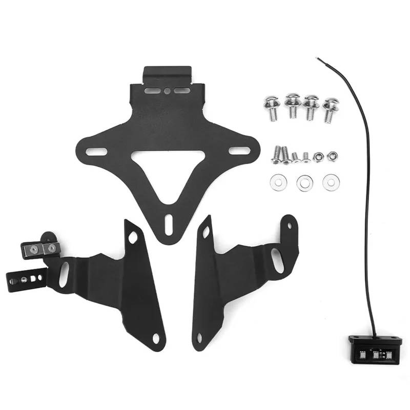KOPQTEC Motorrad Kennzeichenhalter Für CBR650R 2019-2020 Motorrad Kennzeichen Halter Halterung Kotflügel Eliminieren Ersatz Kit Hinten Halterung Montieren von KOPQTEC