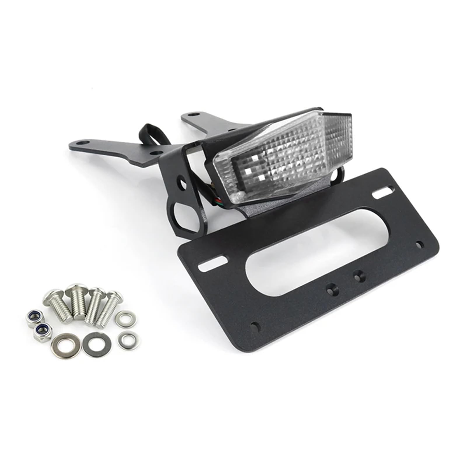 KOPQTEC Motorrad Kennzeichenhalter Für CRF250L Für CRF250M 2013-2022 Für CRF250 Für Rally 2017-2022 Motorrad Tail Tidy Kennzeichenhalter Mit Licht Fender Eliminieren(Clear) von KOPQTEC