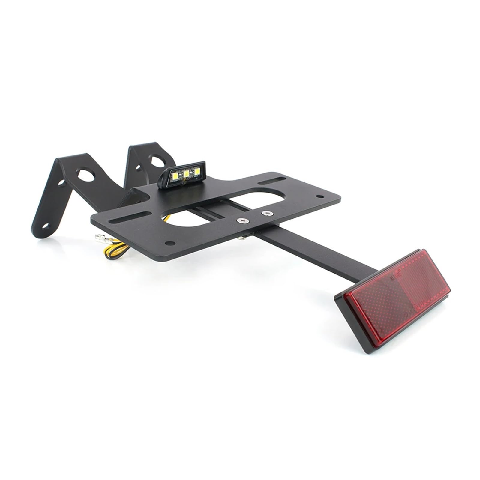 KOPQTEC Motorrad Kennzeichenhalter Für KLR650 2022 2023 2024 Hinten Schwanz Ordentlich Fender Eliminieren Registrierung Halterung Motorrad Kennzeichen Halter(with Reflector) von KOPQTEC
