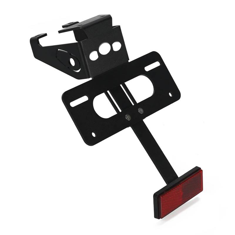 KOPQTEC Motorrad Kennzeichenhalter Für Z900 2017-2018 2020-2024 Für SE 2022-2024 Motorrad-Heckklappe Kennzeichenhalter Kotflügel Mit Licht(Black NO Lights) von KOPQTEC