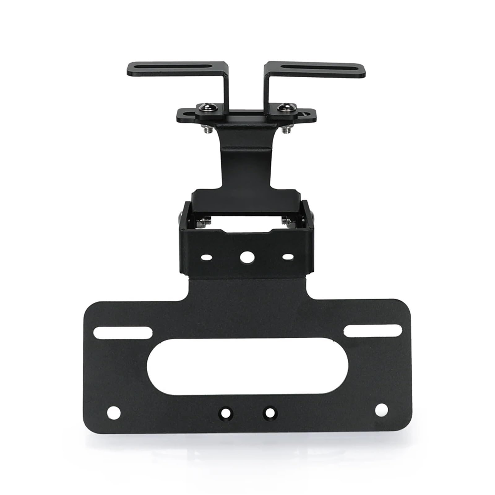 KOPQTEC Motorrad Kennzeichenhalter Kompatibel Mit CB190R 2015 2016 2017 2018 Motorrad Verstellbare Hintere Kennzeichenhalterung Halterung Heckklappe Kotflügel Beseitigen(Black no lamp) von KOPQTEC