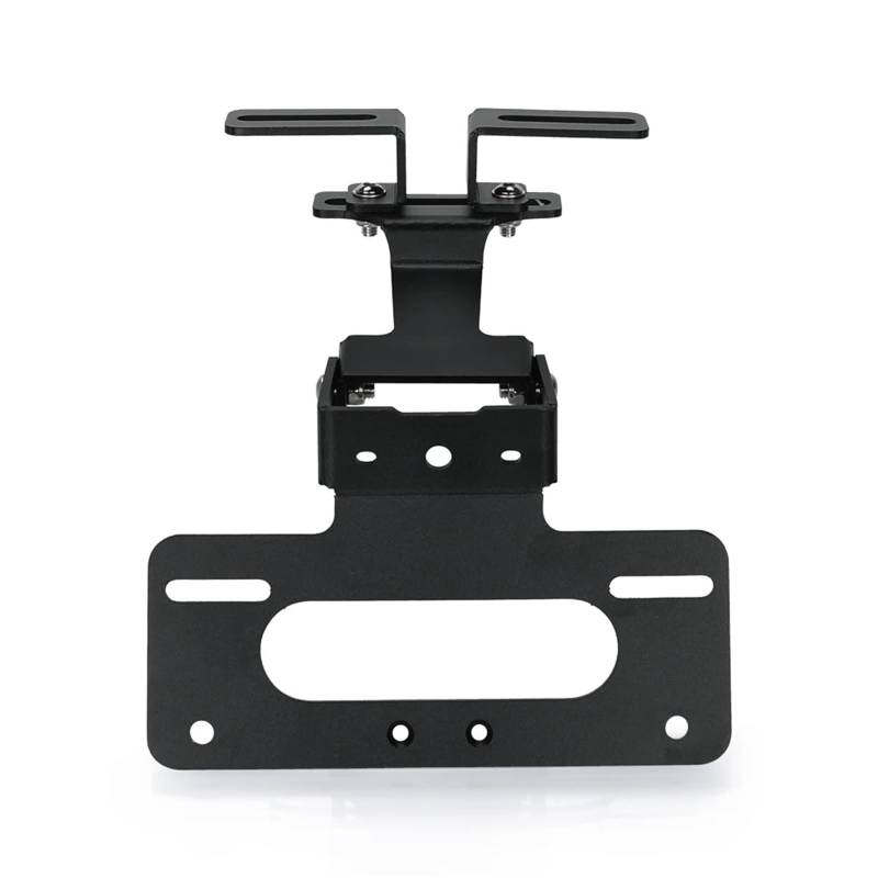 KOPQTEC Motorrad Kennzeichenhalter Kompatibel Mit CB190R 2015 2016 2017 2018 Motorrad Verstellbare Hintere Kennzeichenhalterung Halterung Heckklappe Kotflügel Beseitigen(Black no lamp) von KOPQTEC