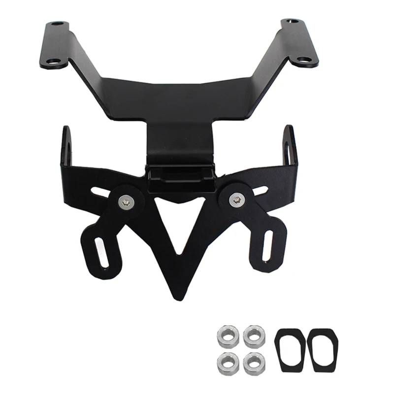 KOPQTEC Motorrad Kennzeichenhalter Kompatibel Mit CB650R Für CBR650R 2019–2020 Kennzeichenhalter, Heckrahmen, Kotflügel, Eliminierungshalterungssatz Mit Licht(No Signal) von KOPQTEC