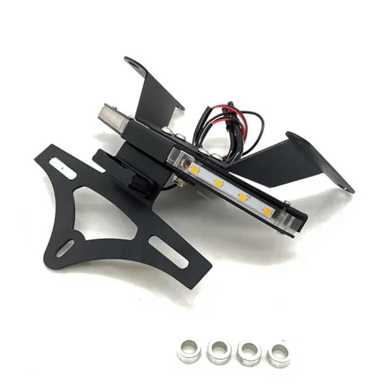KOPQTEC Motorrad Kennzeichenhalter Kompatibel Mit CBR650R Für CB650R 2019 2020 2021 2022 2023 2024 Motorradzubehör Heckklappe Kotflügel Kennzeichenhalter Ersatzsatz von KOPQTEC