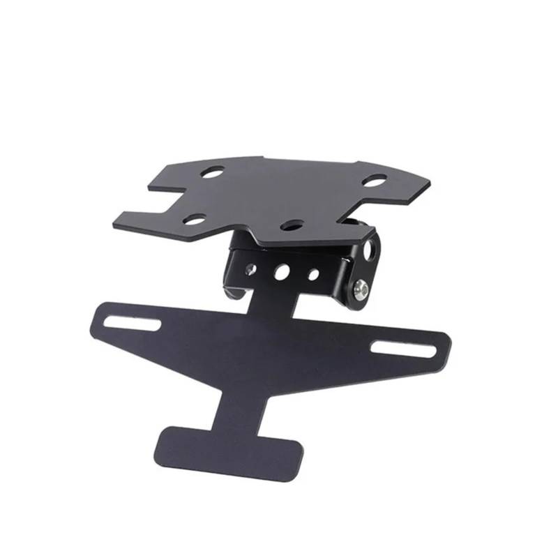 KOPQTEC Motorrad Kennzeichenhalter Kompatibel Mit Excelle Für 321R Motorradzubehör Kennzeichenhalter Heckkennzeichenhalter Klappbar Für Modell(A Black) von KOPQTEC