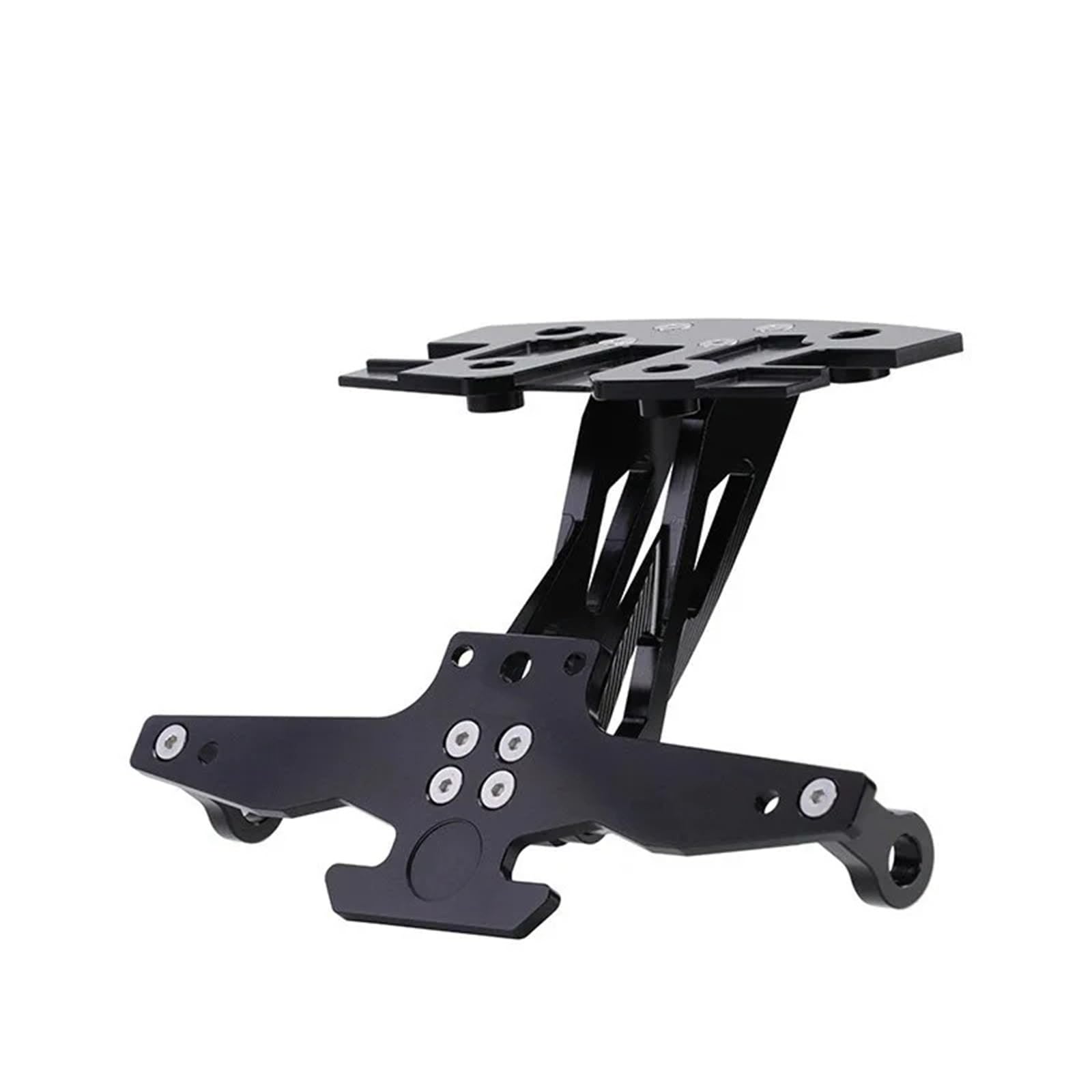 KOPQTEC Motorrad Kennzeichenhalter Kompatibel Mit Excelle Für 321R Motorradzubehör Kennzeichenhalter Heckkennzeichenhalter Klappbar Für Modell(B Black) von KOPQTEC