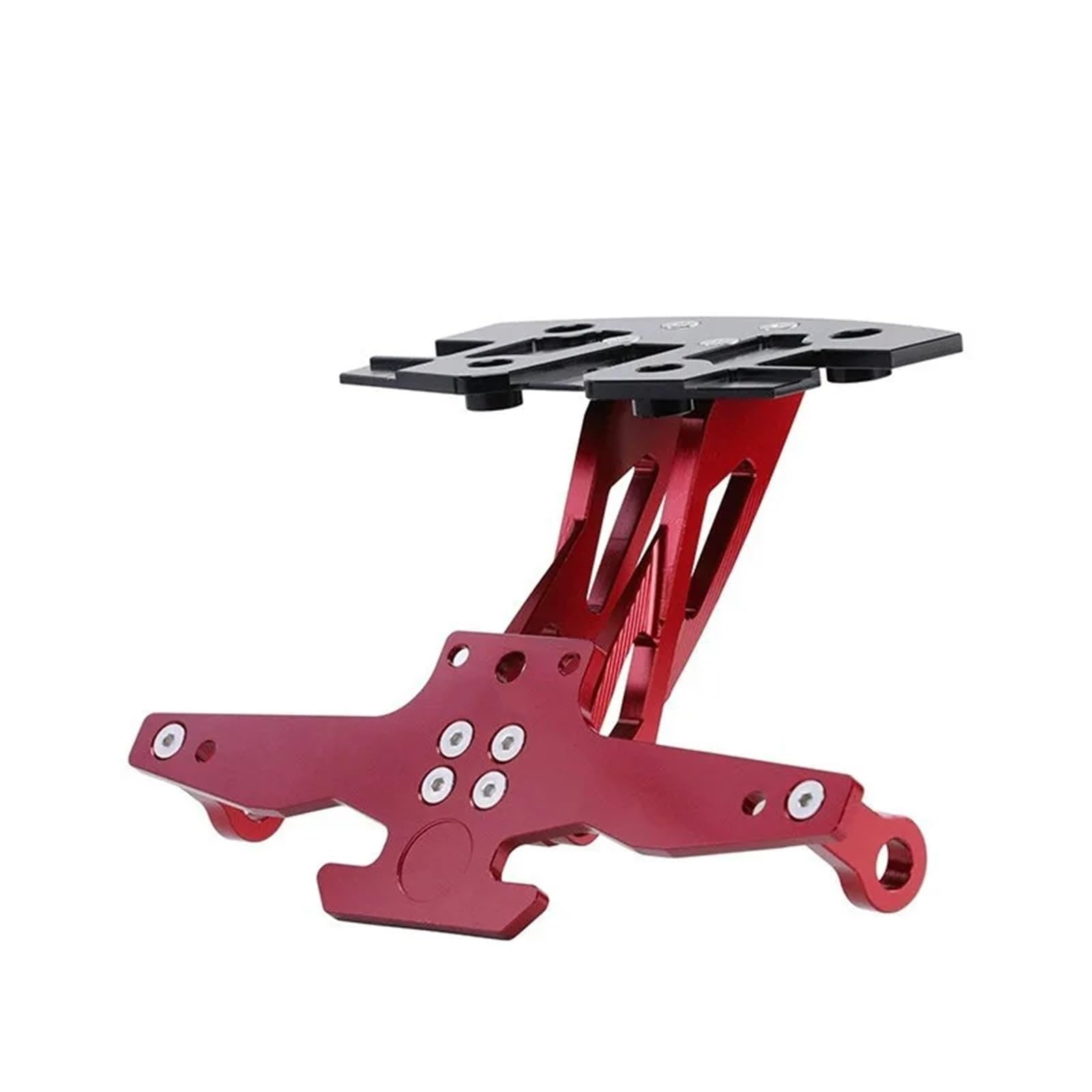 KOPQTEC Motorrad Kennzeichenhalter Kompatibel Mit Excelle Für 321R Motorradzubehör Kennzeichenhalter Heckkennzeichenhalter Klappbar Für Modell(Red) von KOPQTEC