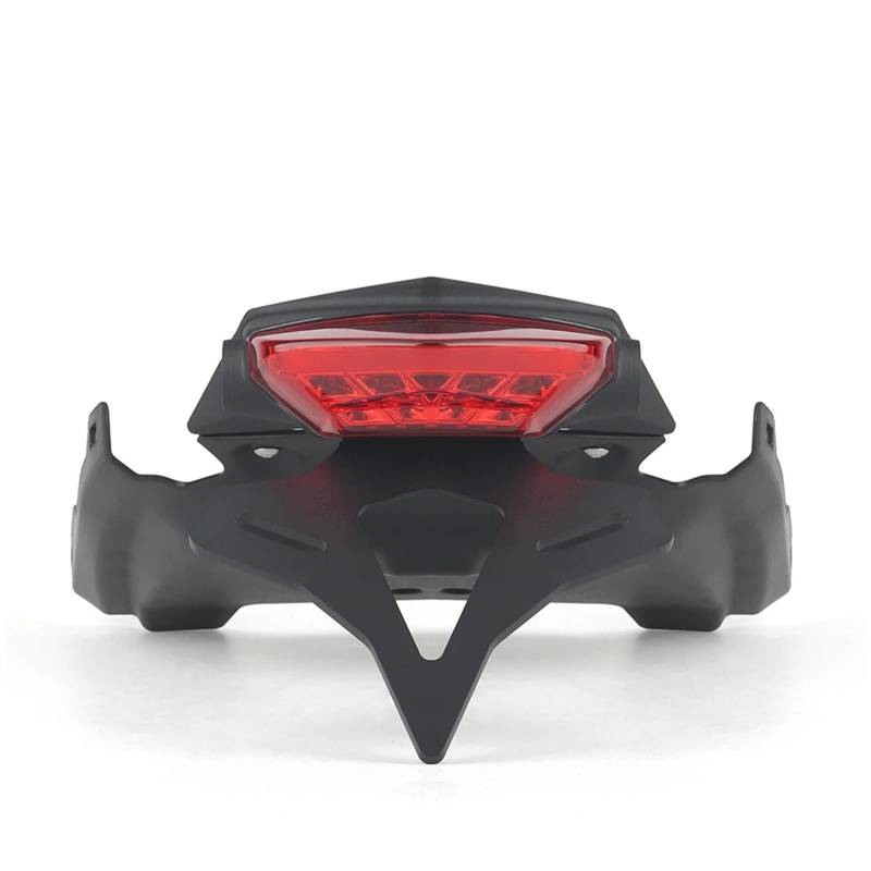 KOPQTEC Motorrad Kennzeichenhalter Kompatibel Mit F900R 2020-2024 Motorrad-Kennzeichenhalter Mit Kurzem Heck, Reitstockhalterung Mit Integriertem Licht(Red) von KOPQTEC
