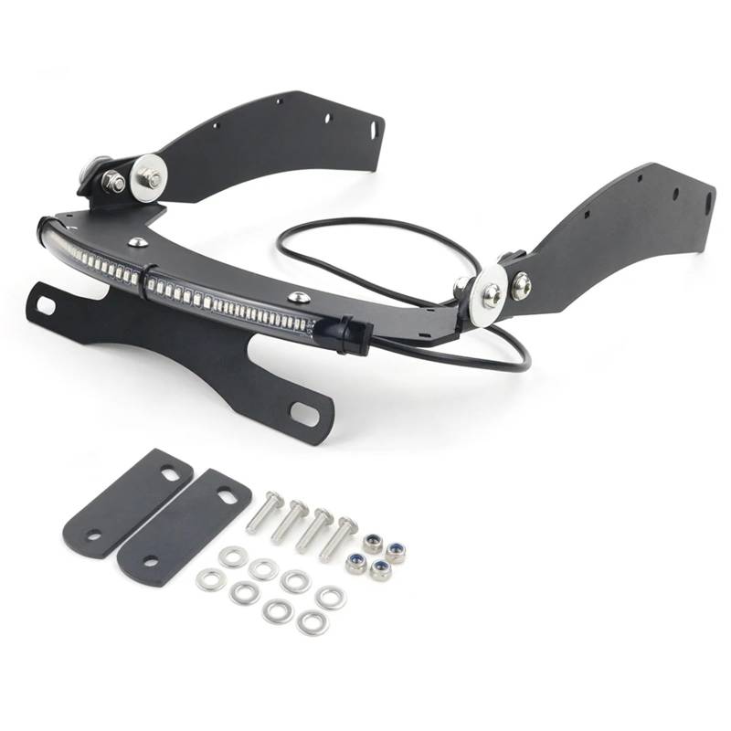 KOPQTEC Motorrad Kennzeichenhalter Kompatibel Mit Fury Für VT1300CX 2010-2024 Motorrad-Heckfender-Entfernungskit Kennzeichenhalterhalterung von KOPQTEC
