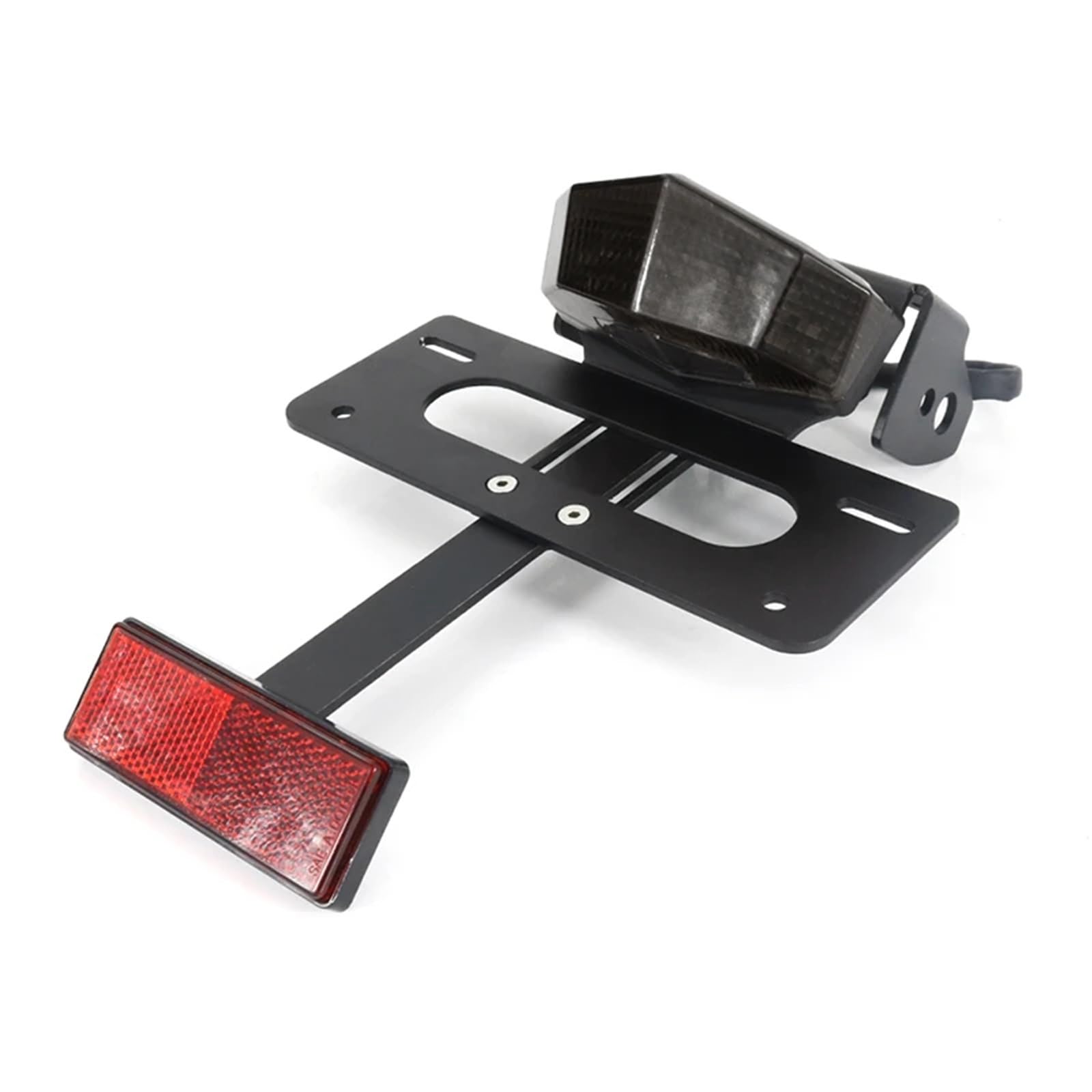 KOPQTEC Motorrad Kennzeichenhalter Kompatibel Mit Suzuki Für DRZ400 Für DR-Z400SM 2005-2024 Für DRZ400E 2008-2024 Kennzeichenhalterhalterung Heckfender Beseitigen(Smoke with Reflector) von KOPQTEC