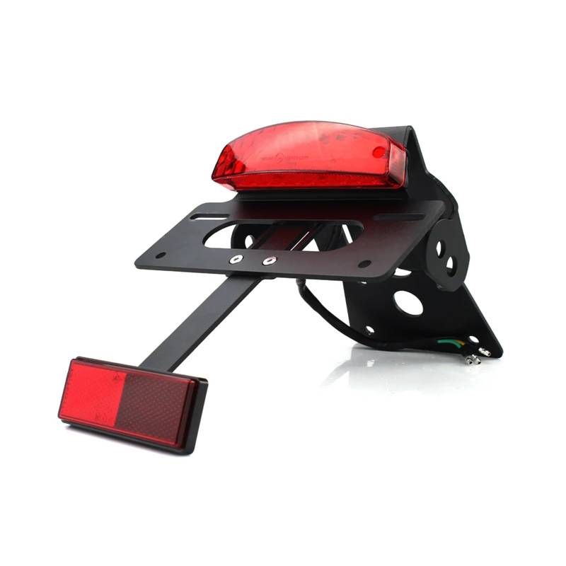 KOPQTEC Motorrad Kennzeichenhalter Kompatibel Mit Suzuki Für GSX-8S 2023-2024 Für GSX-8R 2024 Motorrad Kennzeichenhalter Halterung Heckklappe Kotflügel Beseitigen(Red) von KOPQTEC