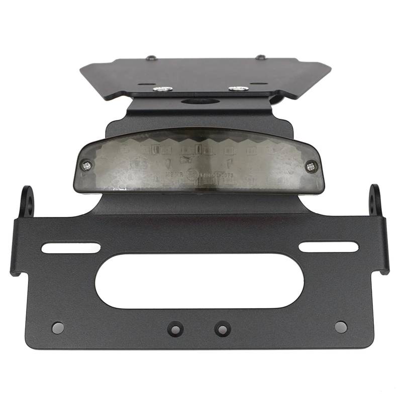 KOPQTEC Motorrad Kennzeichenhalter Kompatibel Mit Water-Cooled Für T100 Für T120 2016-2022 Motorrad Hinten Schwanz Ordentlich Fender Eliminieren Kit Kennzeichen Halter Halterung(Smoke) von KOPQTEC