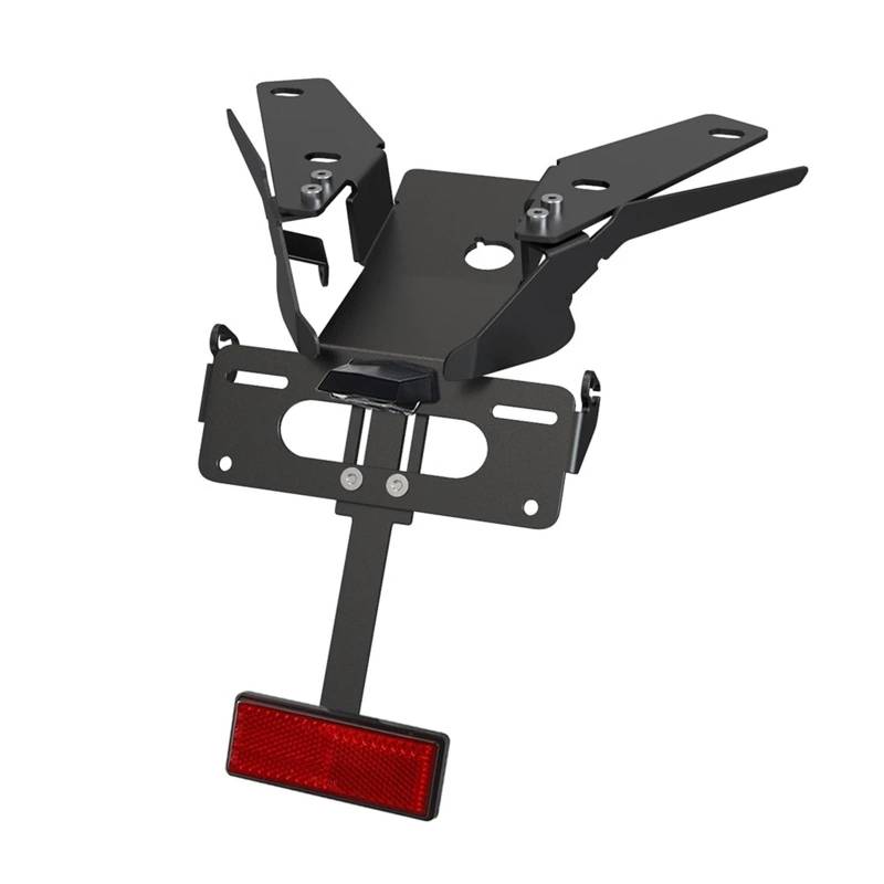 KOPQTEC Motorrad Kennzeichenhalter Kompatibel Mit Xadv Für 750 2021 2022 2023 2024 Motorrad-Kennzeichenhalterhalterung Heckkotflügel Für Eliminator-Kit(Black A Set) von KOPQTEC