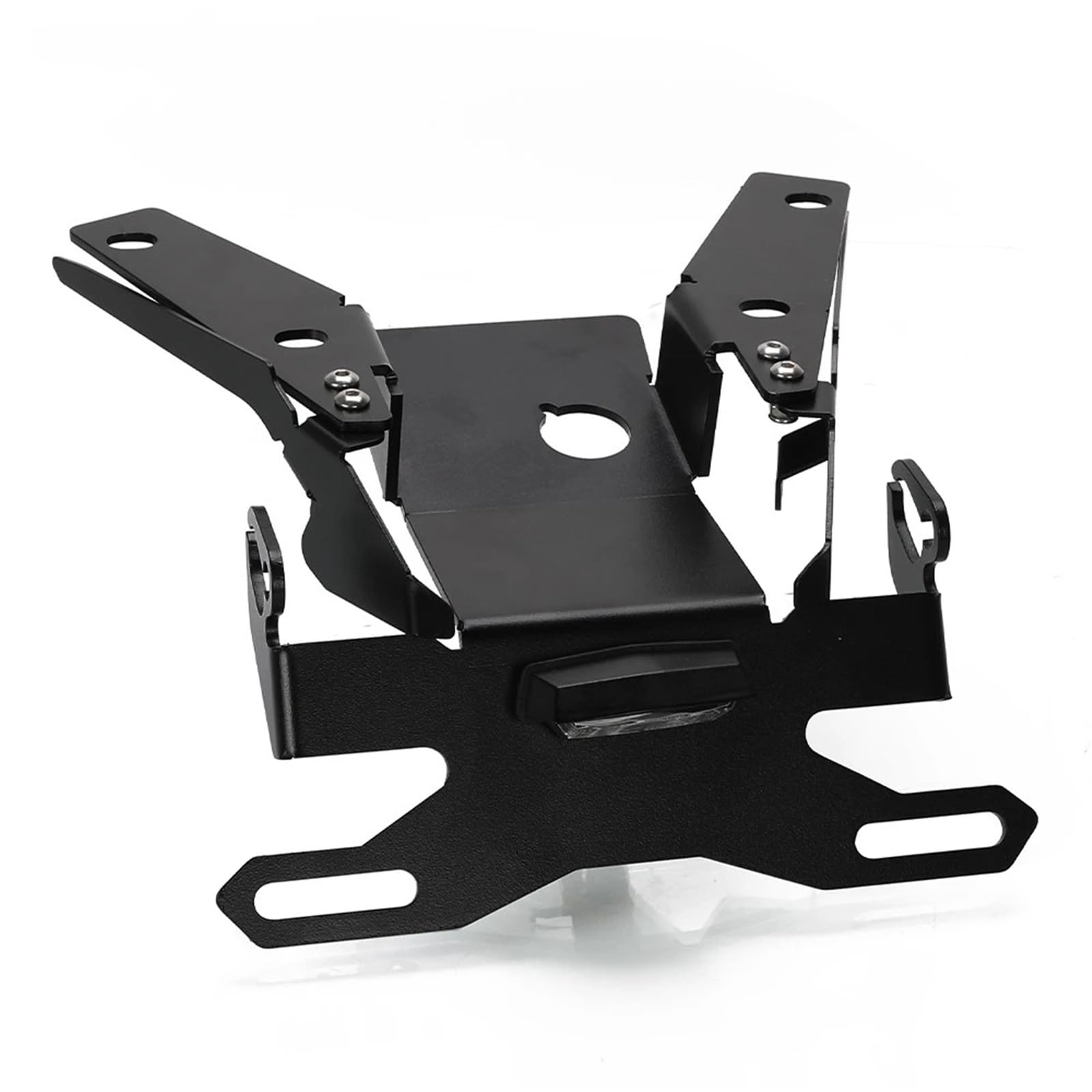 KOPQTEC Motorrad Kennzeichenhalter Kompatibel Mit Xadv Für 750 2021 2022 2023 2024 Motorrad-Kennzeichenhalterhalterung Heckkotflügel Für Eliminator-Kit(Black with Light a) von KOPQTEC