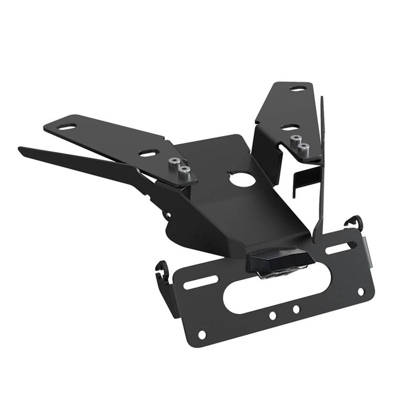 KOPQTEC Motorrad Kennzeichenhalter Kompatibel Mit Xadv Für 750 2021 2022 2023 2024 Motorrad-Kennzeichenhalterhalterung Heckkotflügel Für Eliminator-Kit(Black with Light b) von KOPQTEC