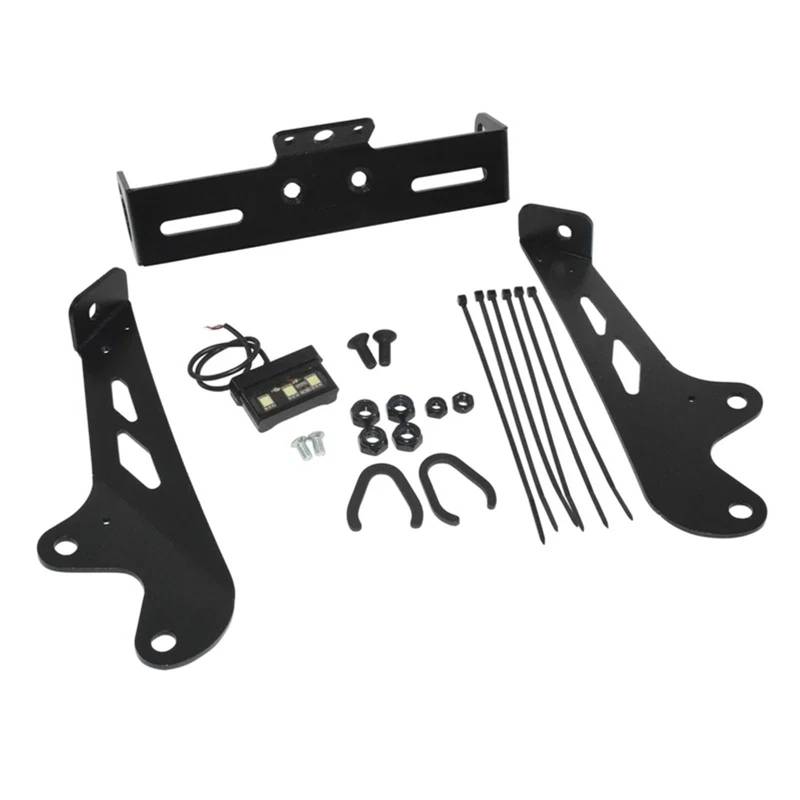 KOPQTEC Motorrad Kennzeichenhalter Kompatibel Mit Yamaha Für MT-09 SP 2024 Kennzeichenrahmenhalterhalterung Heckfender Eliminieren Sie Das Ordentliche Heck Mit Licht von KOPQTEC