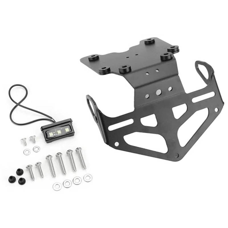 KOPQTEC Motorrad Kennzeichenhalter Kompatibel Mit Yamaha Für T7 Für TX690Z Für XTZ690 Für XTZ700 Für XT700Z Für Tenere 700 Für Rally 2019-2024 Kennzeichenhalterung(A) von KOPQTEC