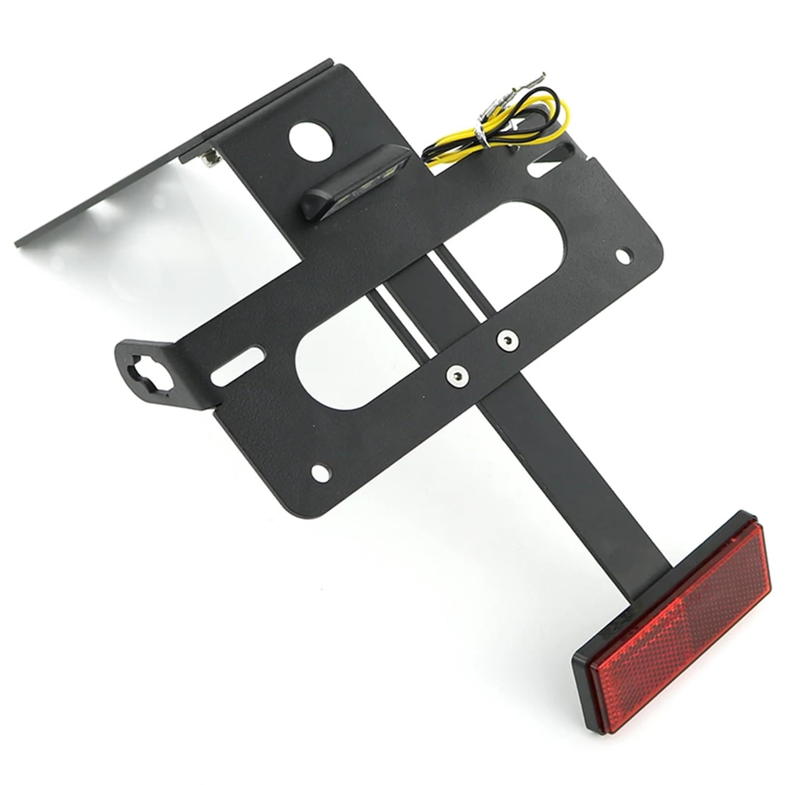 KOPQTEC Motorrad Kennzeichenhalter Kompatibel Mit Yamaha Für YZF-R125 2014–2024 Heckfender, Beseitigt Kennzeichenhalter-Halterungsersatzsatz(with Reflector) von KOPQTEC