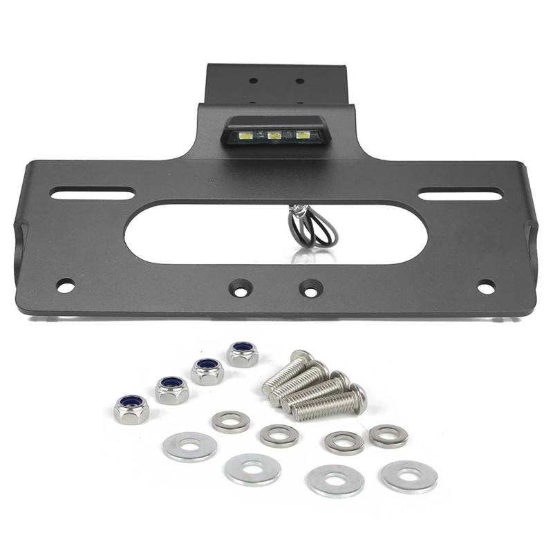 KOPQTEC Motorrad Kennzeichenhalter Kompatibel Mit Z1000 2014 2015 2016 Motorrad-Kennzeichenhalterhalterung Mit Leichtem Heck-Kit Zur Kotflügelentfernung(Without Reflector) von KOPQTEC