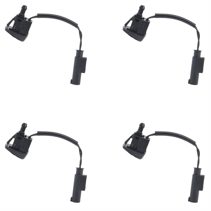 KOPQTEC Scheibenwischer Spritzdüse Kompatibel Mit Für 525i 2004 2005 2006 2007 4 Stück Scheibenreinigungsdüse Wischerdüse Reinigungsdüse 61667046060 von KOPQTEC