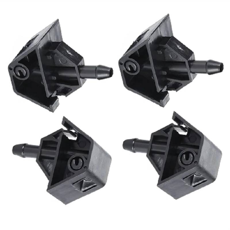 KOPQTEC Scheibenwischer Spritzdüse Kompatibel Mit Nissan Für J10 Für Dualis 2007 2008 2009 2010 2011 2012 2013 4PCs Auto-Windschutzscheibendüse 28932JD000 von KOPQTEC
