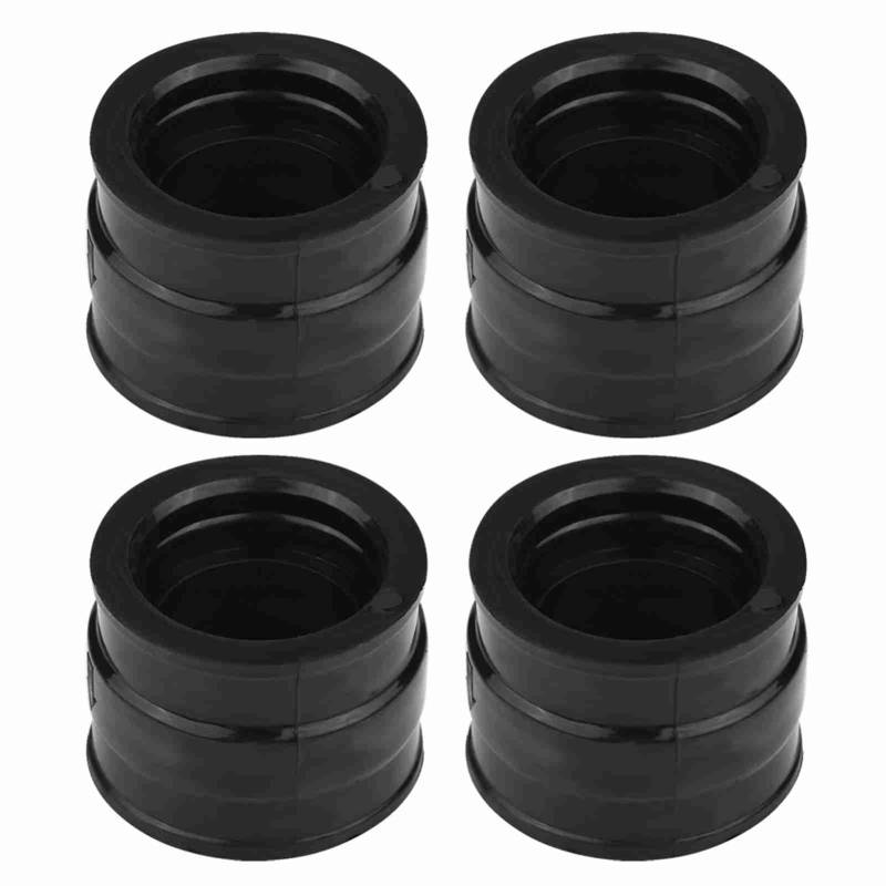 KOSDFOGE Motorcycle Carburetor Interface Adapter Increase Intake 4pcs Black CB650 RC03/05 79-82 von KOSDFOGE