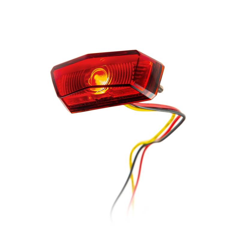 10007083 Universal Motorrad LED-Rücklicht rotes Glas Koso NANO E-geprüft von motodak