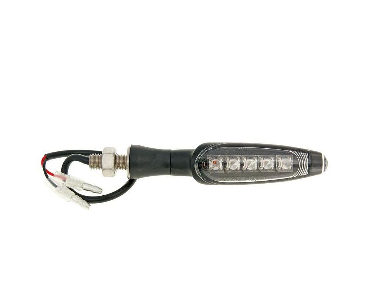 Blinker LED KOSO M8 Gewinde,Länge 110mm Schwarz matt von KOSO